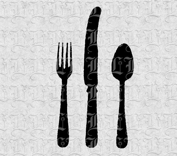 vintage cutlery clip art - photo #38