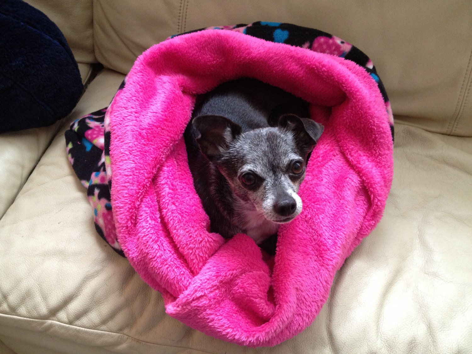 Medium Snuggle Sack. Dog Bed. Dog Blanket.