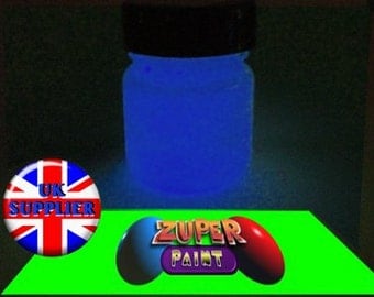 PREMIUM Zuperpaint Blue Glow In The Dark Paint 30ml