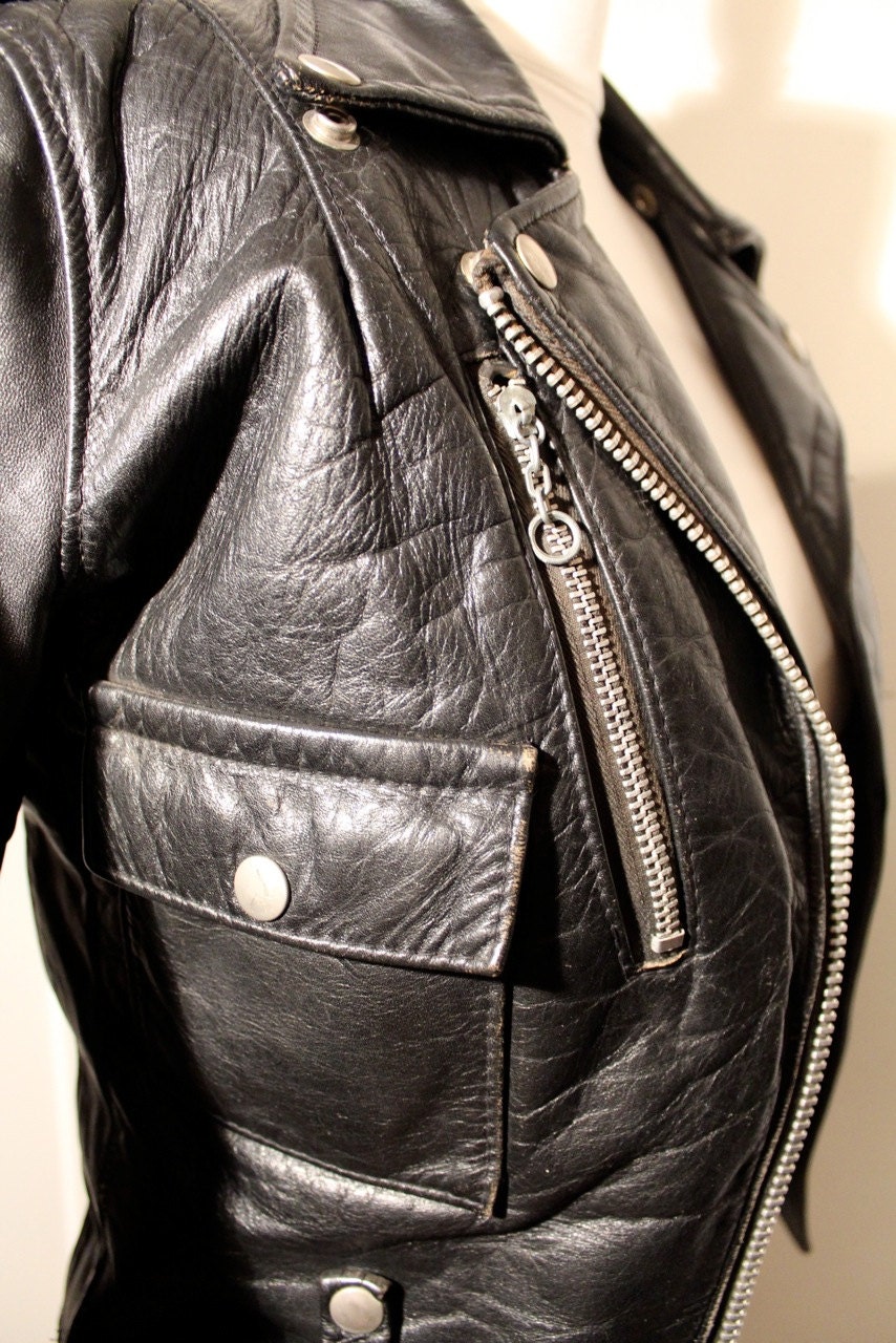 vintage amf harley davidson leather jacket