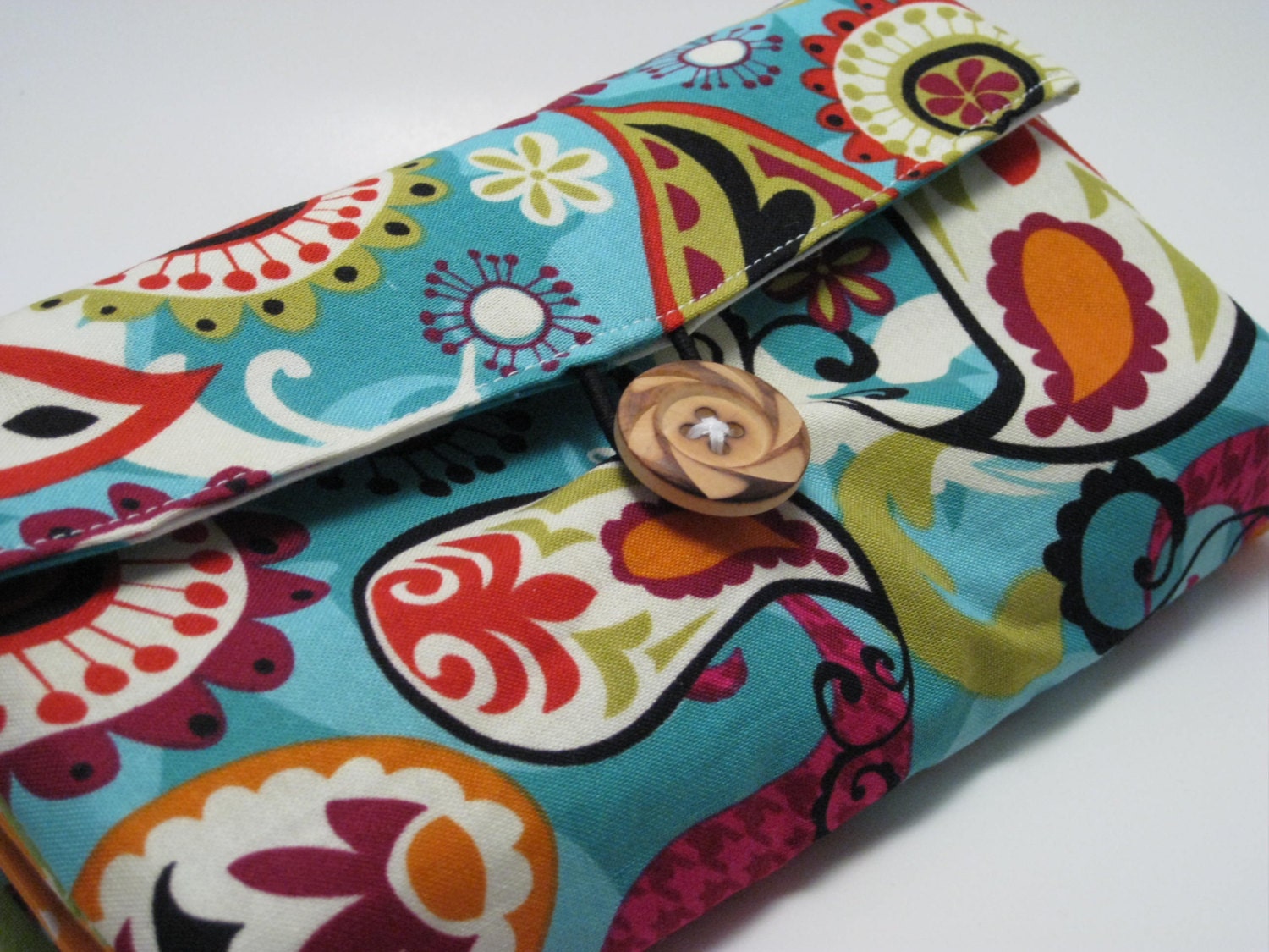 Colorful Paisley Wallet All purpose womens wallet for Cash