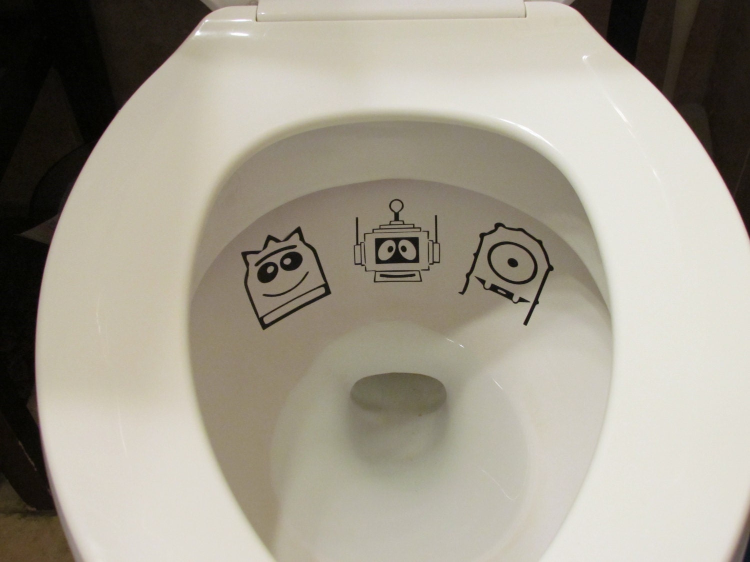 Boy Yo Gabba Gabba Toilet Targets by LilMrsCrafty on Etsy