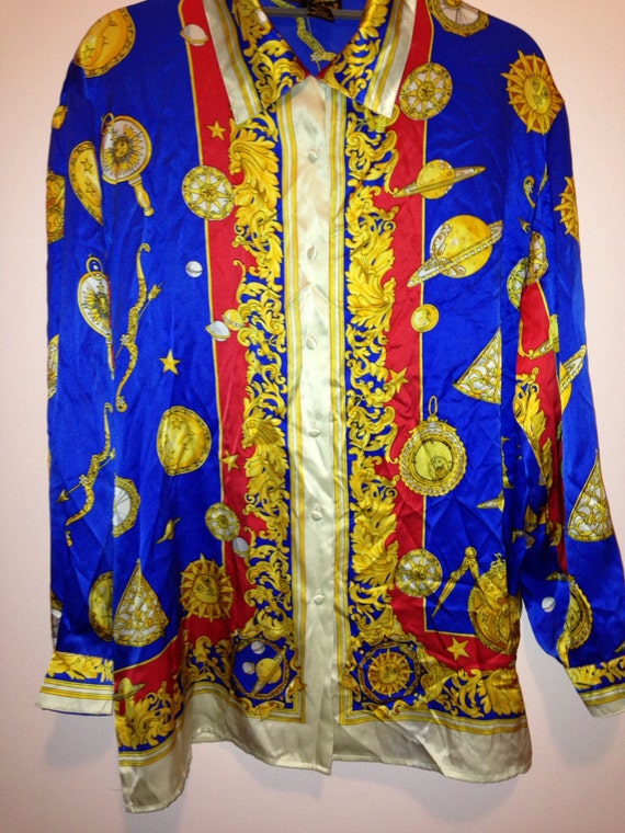 VERSACE INSPIRED button up by LittleLoco on Etsy