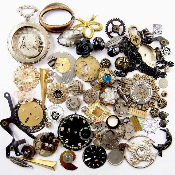 Vintage Jewelry Parts 72