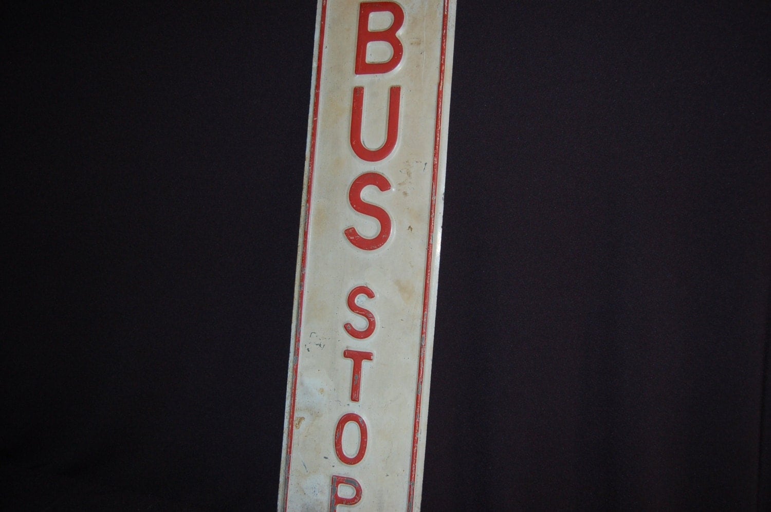 Vintage Bus Stop Sign. Traffic Sign. Road Sign.