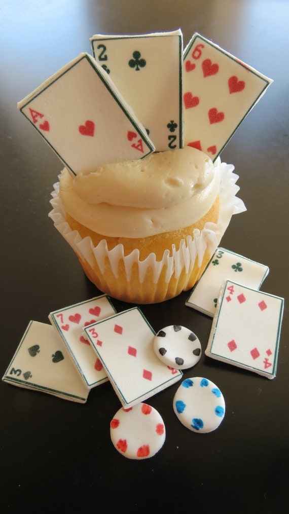 Items Similar To Casino Theme Cupcake And Cake Toppers