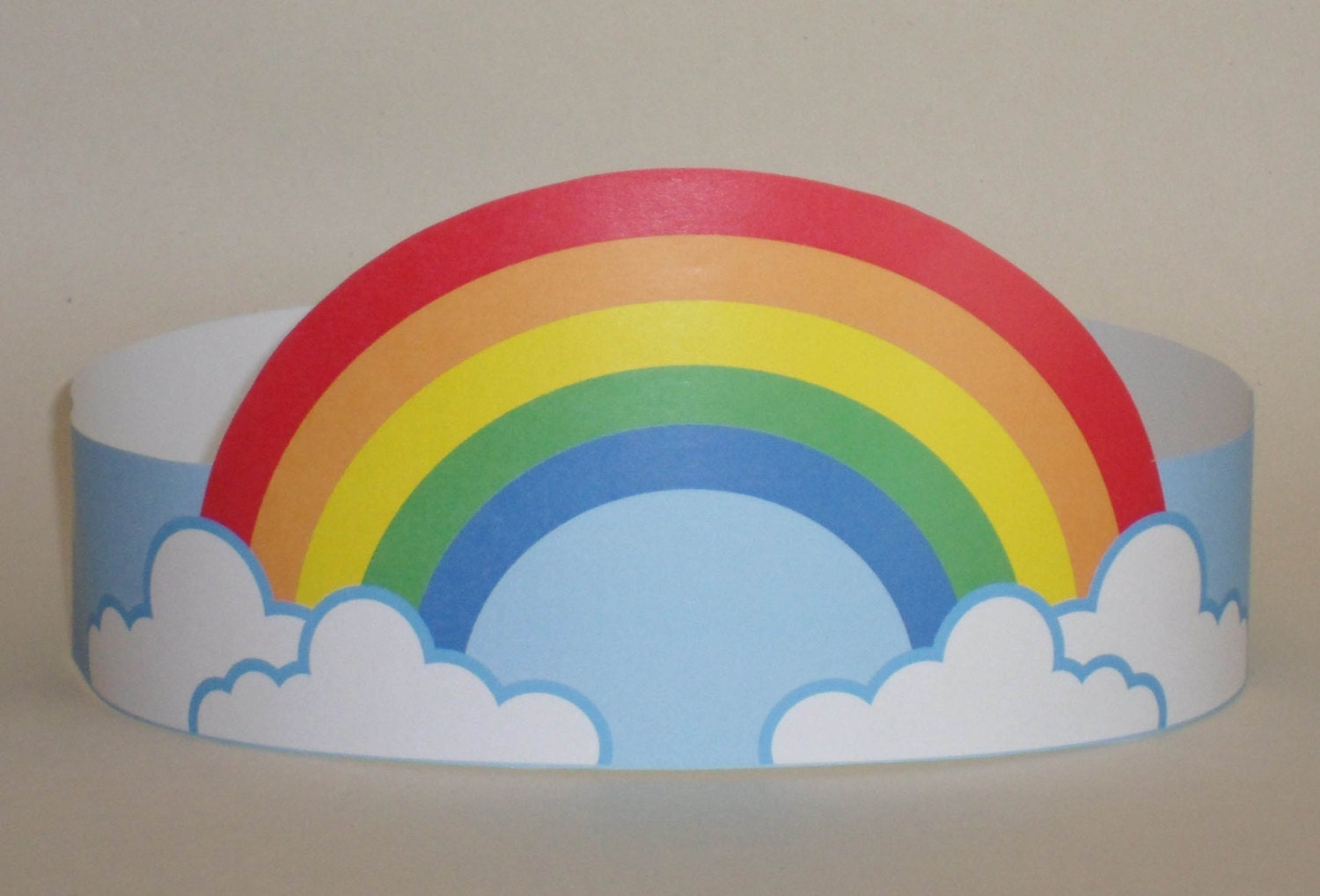 Printable Rainbow Crown Template