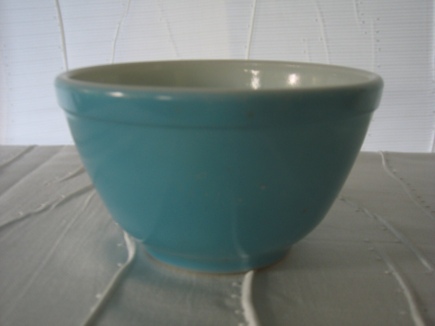 pyrex bowl vintage primary blue naked naked wife in heels