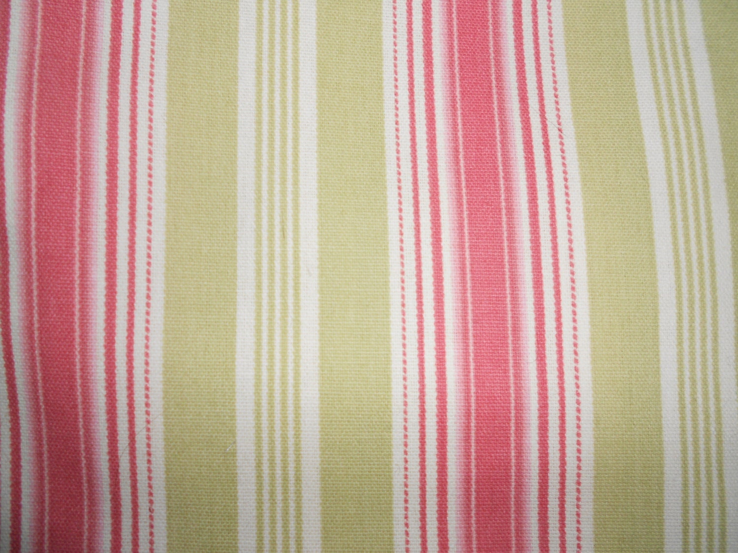 Waverly RODEO DRIVE Pink and Green Stripe fabric 8yds