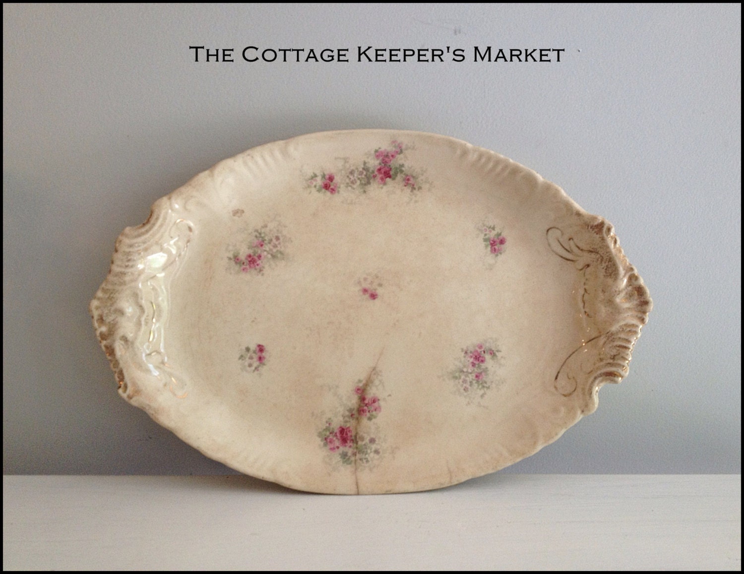 Floral Ironstone Platter