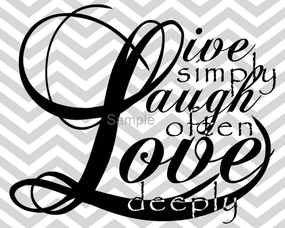 Items similar to Gray Chevron Live simply, Laugh often ...