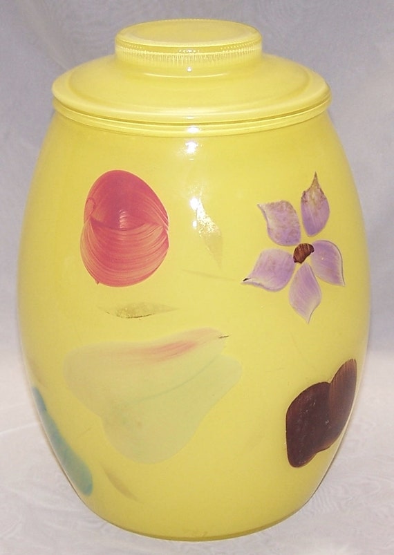 1950's Bartlett Collins Painted Glass Cookie Jar
