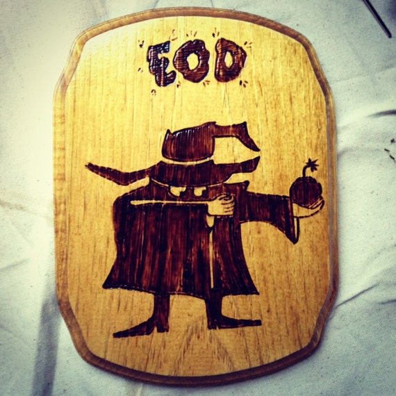 Items similar to EOD Guy Fawkes Plaque (Wood Burning) on Etsy