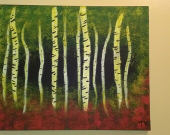 Popular items for BIRCH TREE ART on Etsy