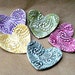 FIVE Ceramic Heart ring bowls itty bittys