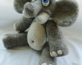 Ernest P Fant - A needle felted all wool Elephant  Art Doll