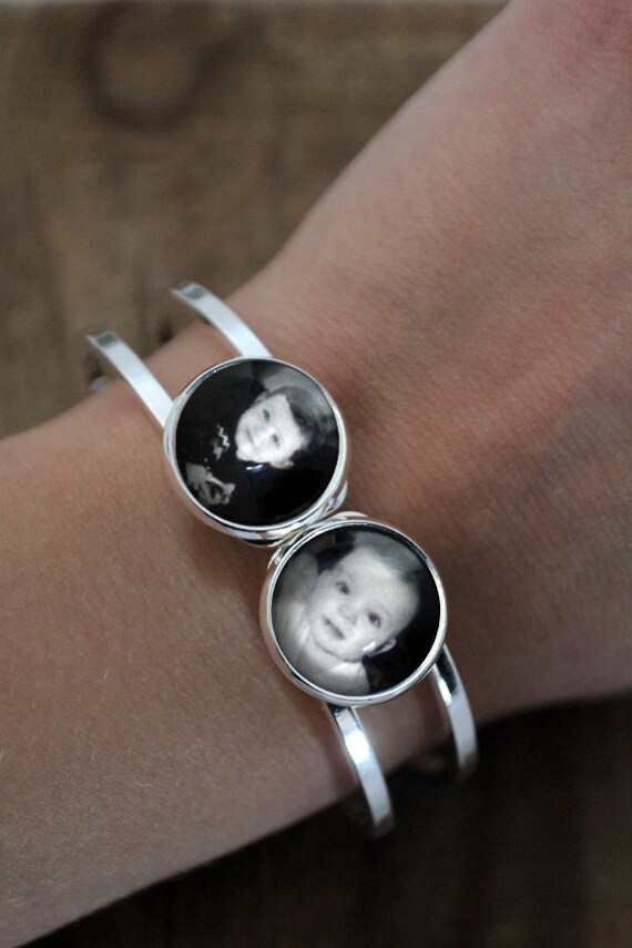 Photo Bracelet Customized Bracelet with 2 Personalized
