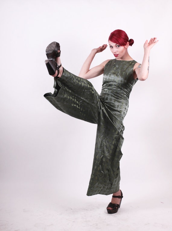 forest green pantsuit