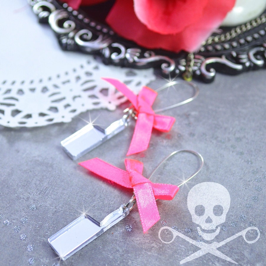 SWEET CLEAVERS Silver Mirror Laser Cut Acrylic Meat Cleavers