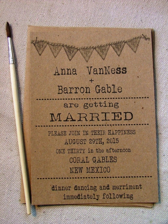Wedding Invitation Typewriter Font Inspiring Invitations Simple Typewriter Font With Doily Banner On Wedding Invitation