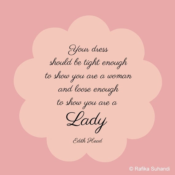 items similar to be a lady inspirational quote art