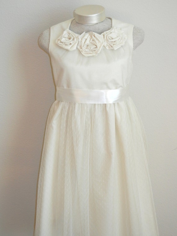 items similar to ivory flower girl dress shabby chic items similar to ivory flower girl dress shabby chic