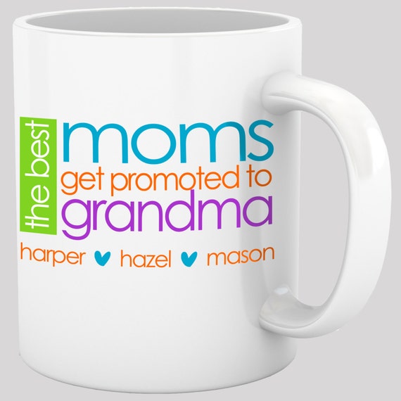 Download Items similar to coffee mug grandma - fun bright design ...