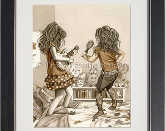 Rock Stars - archival watercolor print by Tracy Lizotte