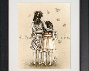 Butterflies - archival watercolor print by Tracy Lizotte