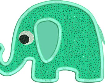 Zoo Baby Elephant Applique Machine Embroidery Designs 4x4 & 5x7 Instant Download Sale