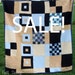 SALE - Blanket - Recycled Wool Sweaters - Sea and Sand - by FeltSassy