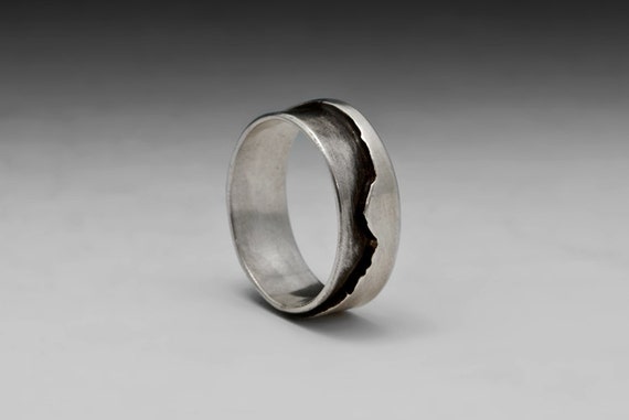 Custom Mountain Ring Sterling Silver