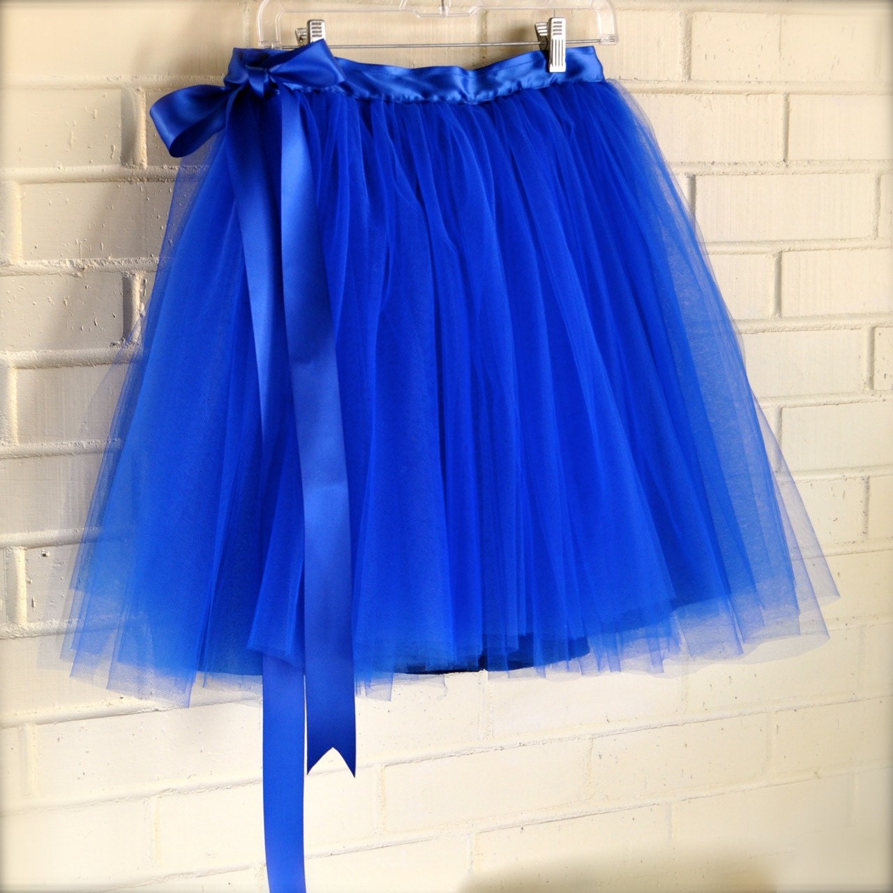 satin and tulle skirt