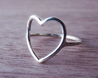 heart ring // gold or silver