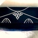 Navy Art Deco clutch/ shoulder bag
