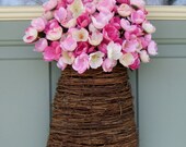 Spring Wreath - READY TO SHIP - Summer Wreath - Mothers Day Wreath