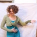 Lichen Lime Bolero Shrug, infinity with sleeves cropped bolero shrug in kid mohair and silk