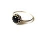 Handmade Onyx Ring, Argentium Silver Ring, Black Gemstone Ring, Onyx Cocktail Ring