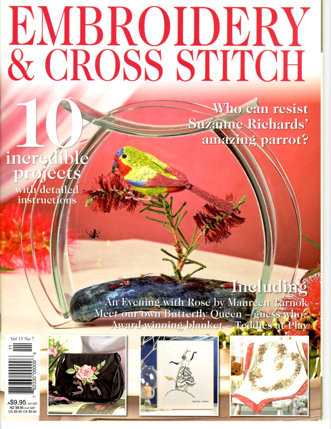 Embroidery & Cross Stitch Magazine Hard to Find Australian