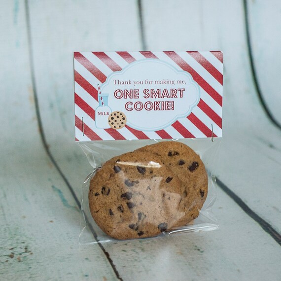 Printable Cookie Themed Teacher Appreciation Treat Bag Topper- INSTANT DOWNLOAD Il_570xn