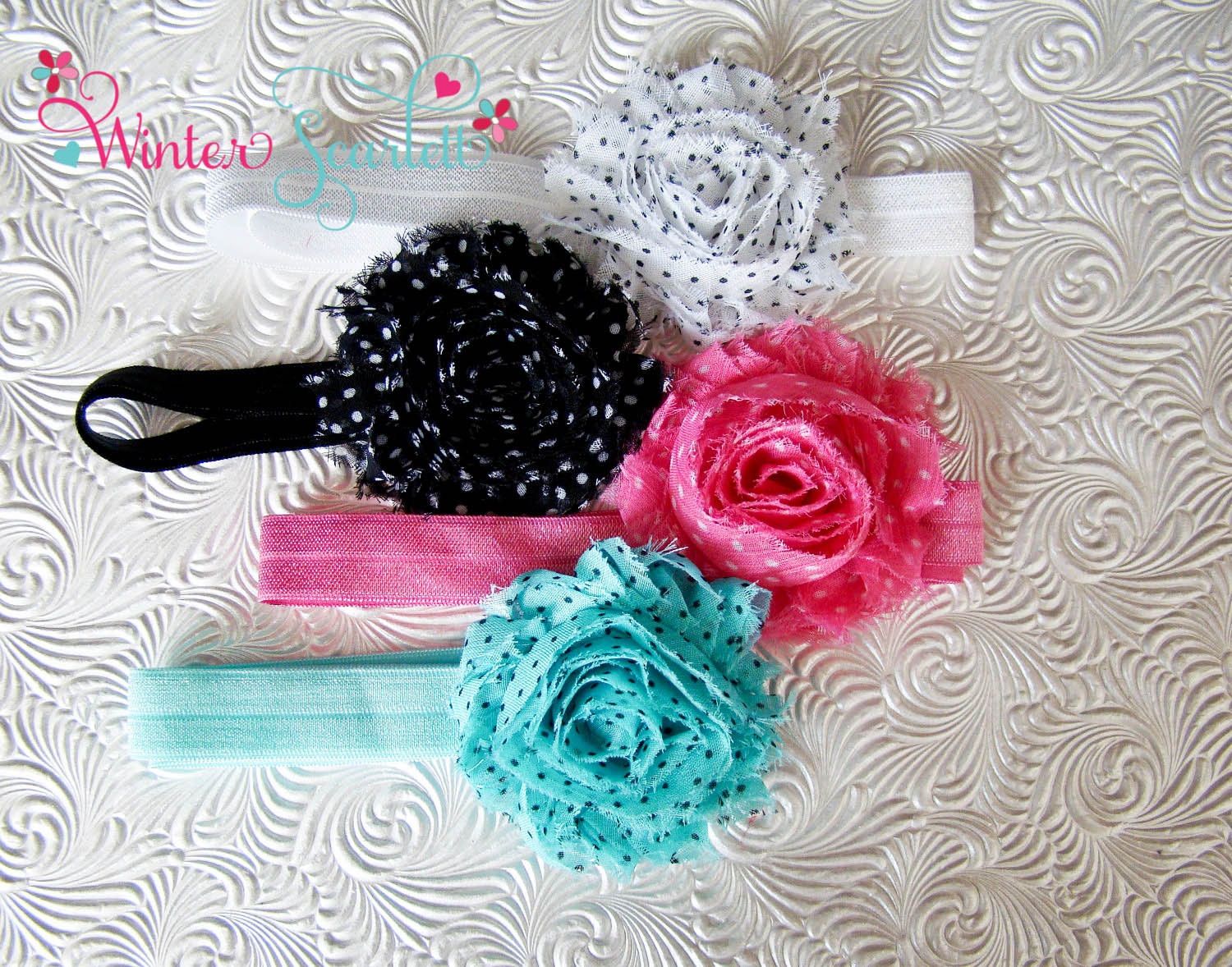 20 off entire order...Baby Headband Set of 4 by WinterScarlett