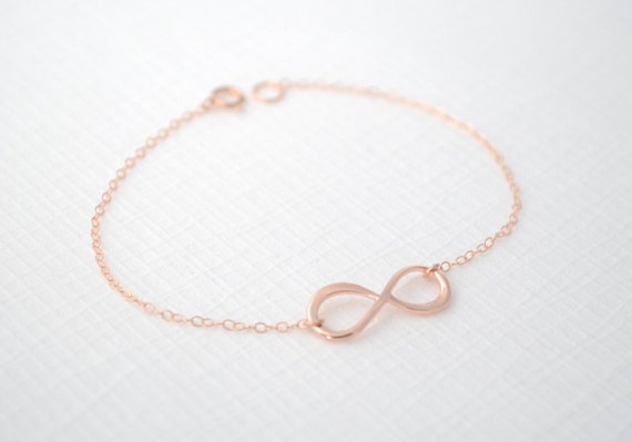 bracelet  silver gold etsy or infinity Bracelet infinity with Infinity  bracelet gold, rose   gold rose