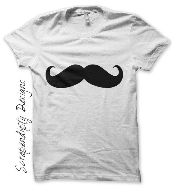 Mustache Iron on Transfer Mens Iron on Shirt PDF / Mens