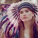 Costume feather headpiece