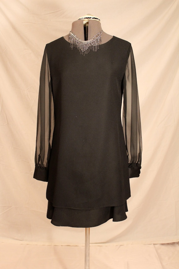 Black Evan Picone Vintage Evening Dress by KristenAshleys on Etsy