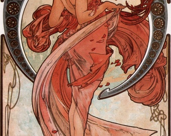 ART NOUVEAU Giclee Print DANCE by Alphonse Mucha