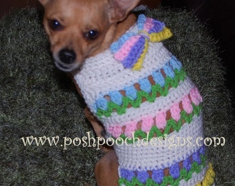 Instant Download Crochet Pattern Hounds Tooth by poshpoochdesigns