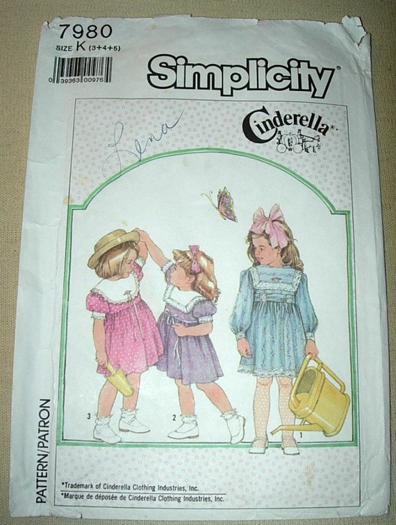 Uncut Simplicity Cinderella Sewing Pattern 7980 by PleaseRingBell