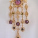 Victorian Revival Girandole Brooch - Signed "Lupe" (Magnificent Glass Stones)