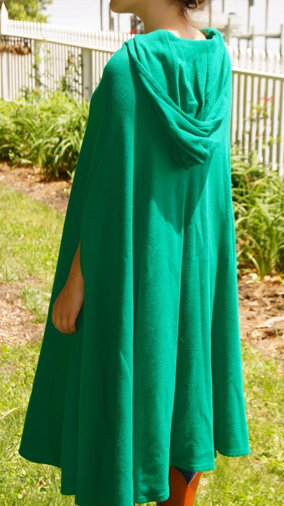 Vintage Emerald Green Heavy Cotton Cape Green by ChippedGREENchair